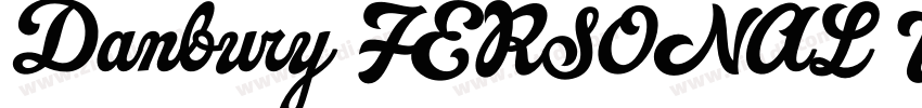 Danbury FERSONAL USE字体转换